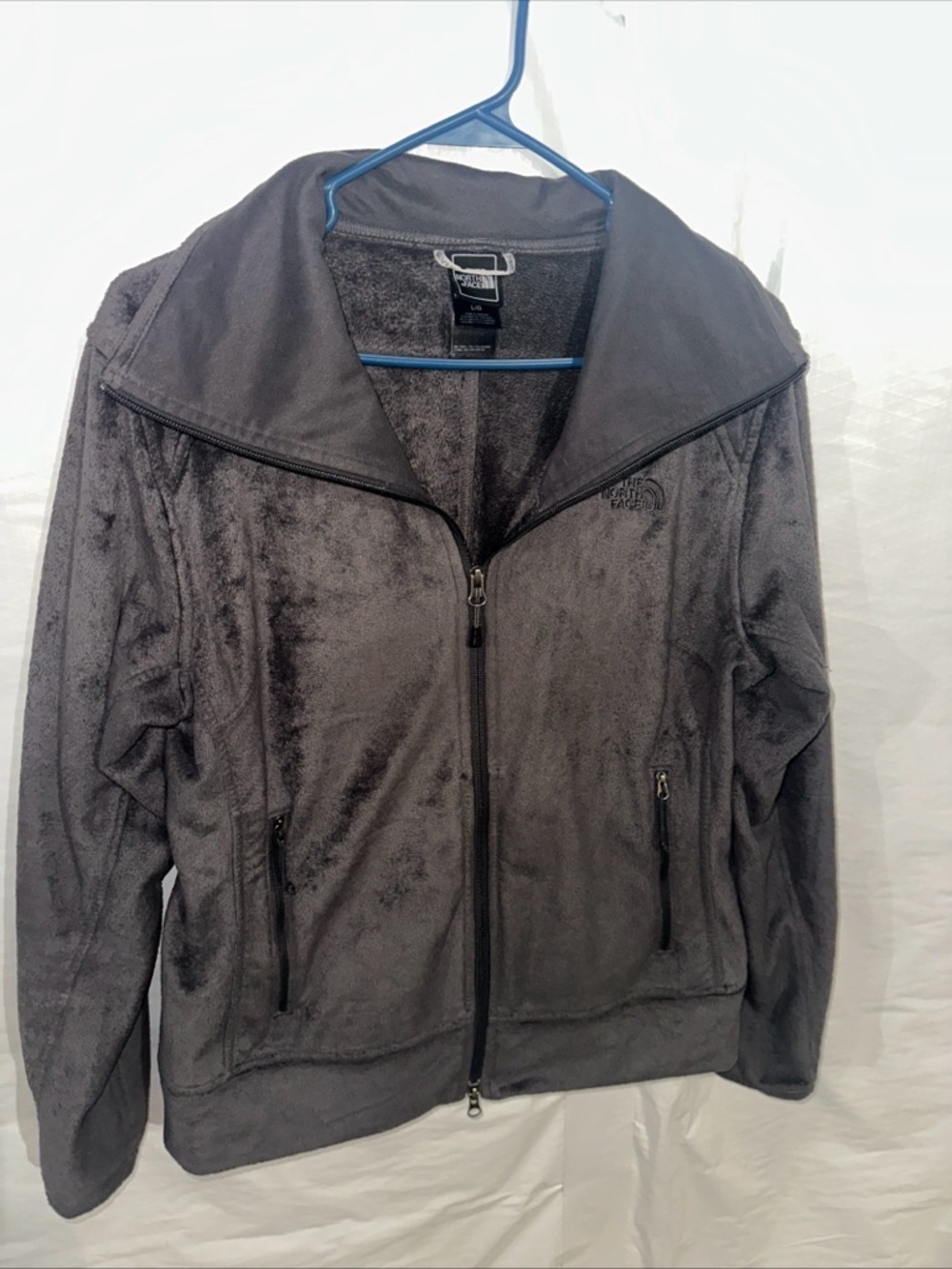 The North Face Charcoal Gray Plush Fleece Jacket